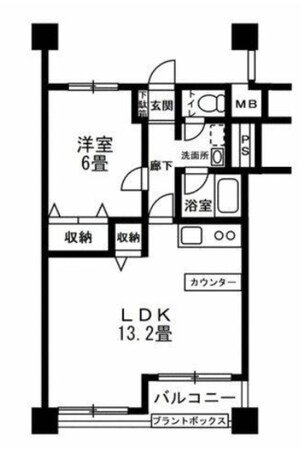 板橋スカイプラザの物件間取画像